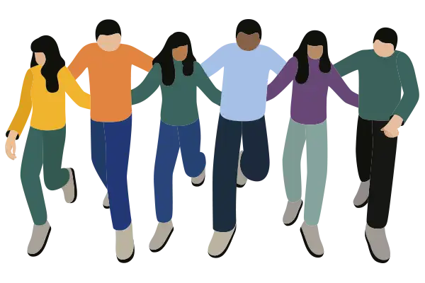 Evening event at Yolk Café with guests enjoying drinks and food