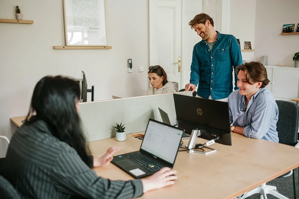 Dedicated desk with ergonomic chair in the Yolk First Floor Workspace